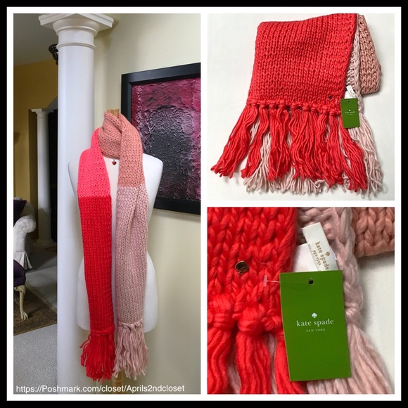 ❗️6-HOUR SALE❗️KATE SPADE SET LONG SCARF & MITTENS - Picture 3 of 8